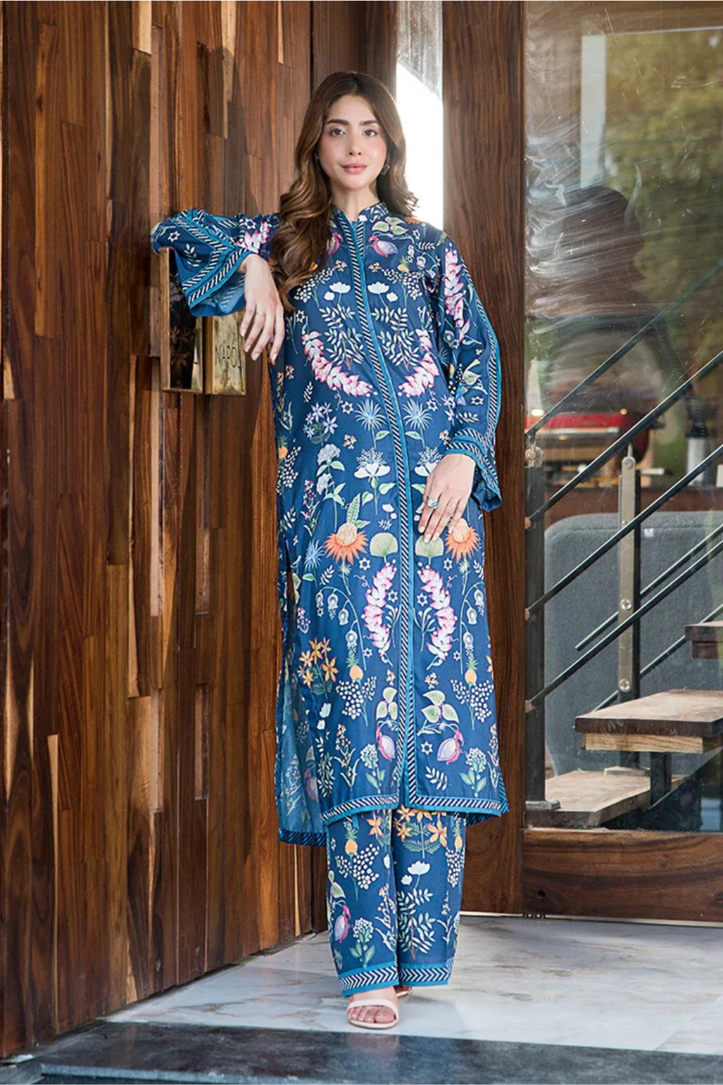Midnight Garden Printed 2-Piece Suit