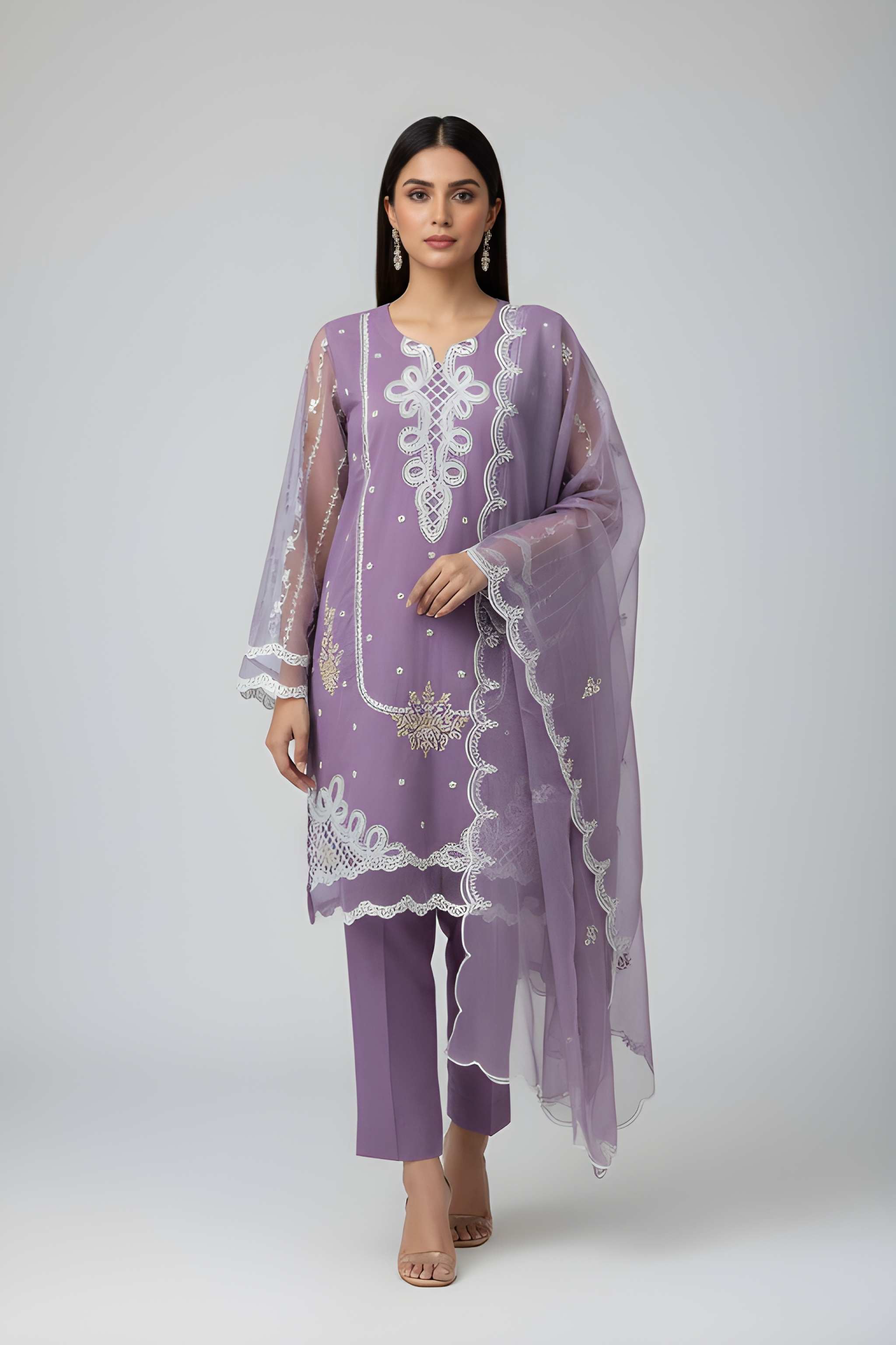 Garnet Grace Embroidered - 3 piece