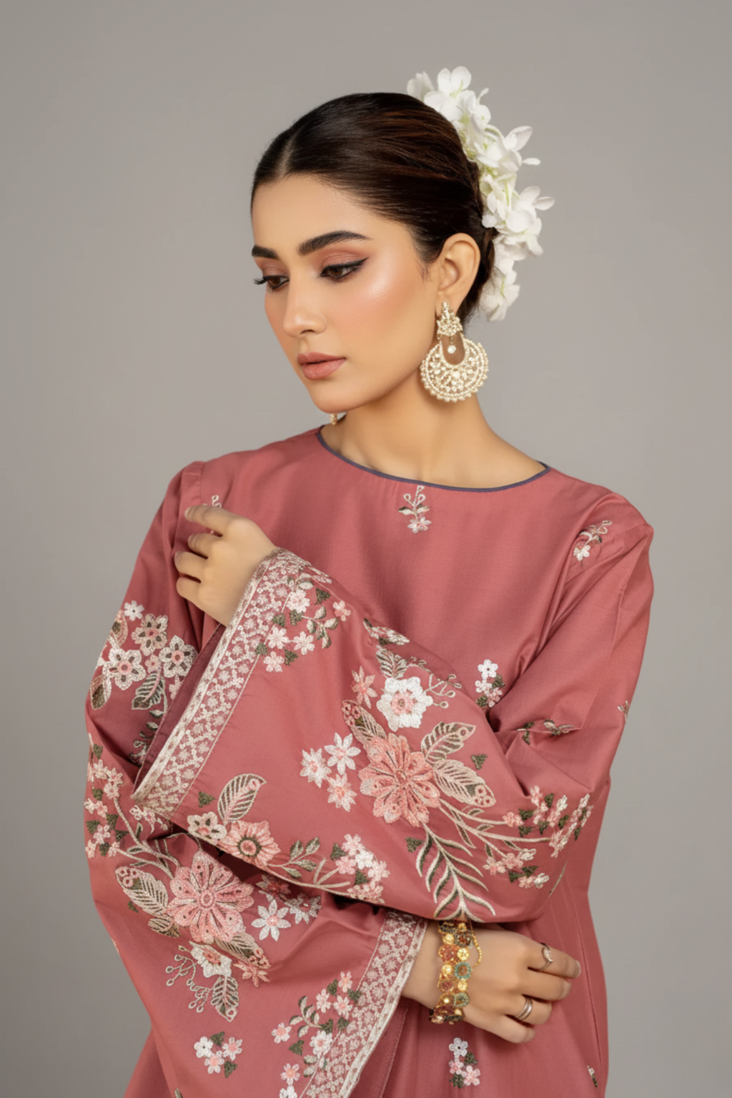 Rosewood Embroidered Kurta set