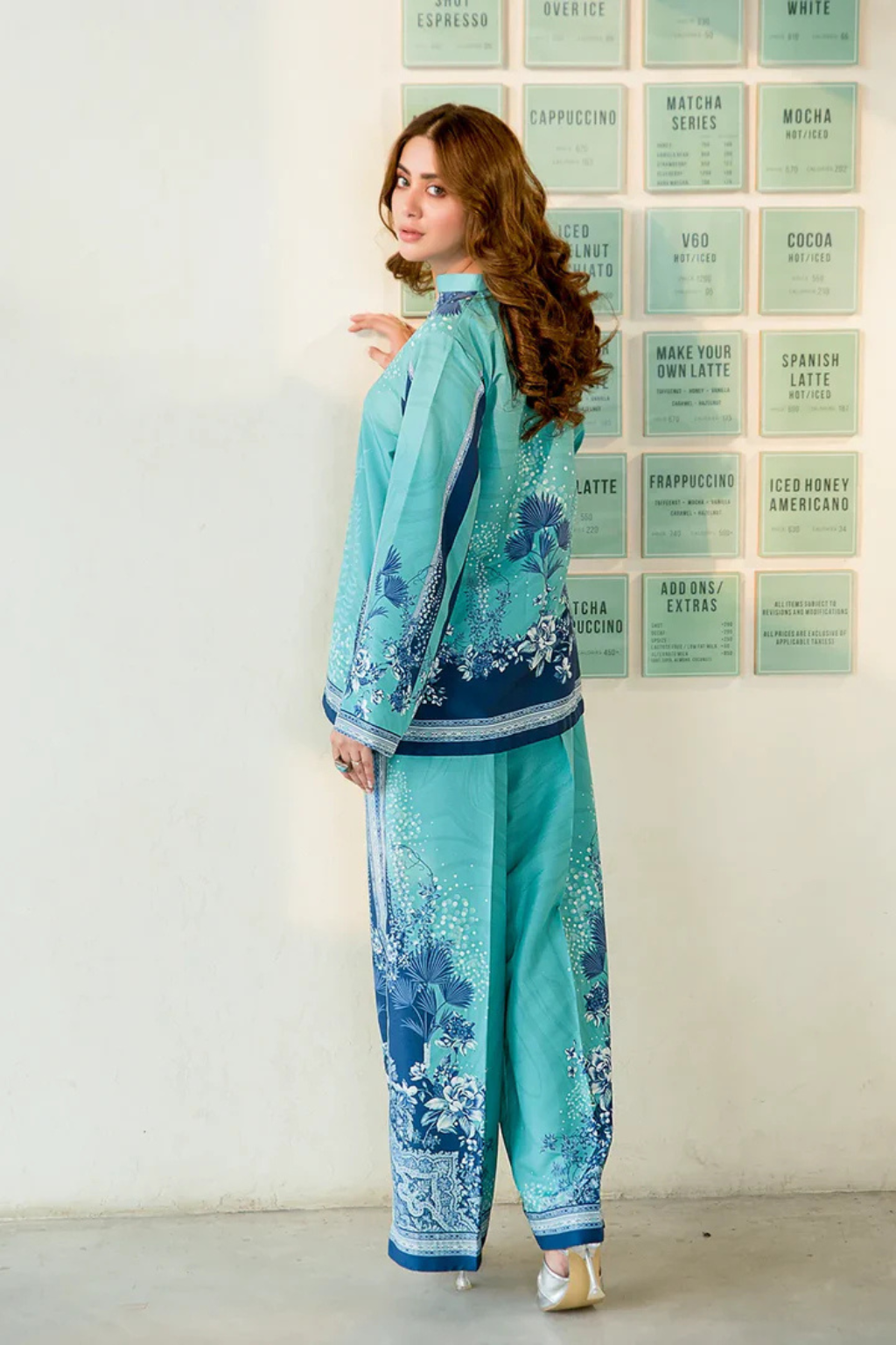 Crimson Oasis Digital Co-ord Set