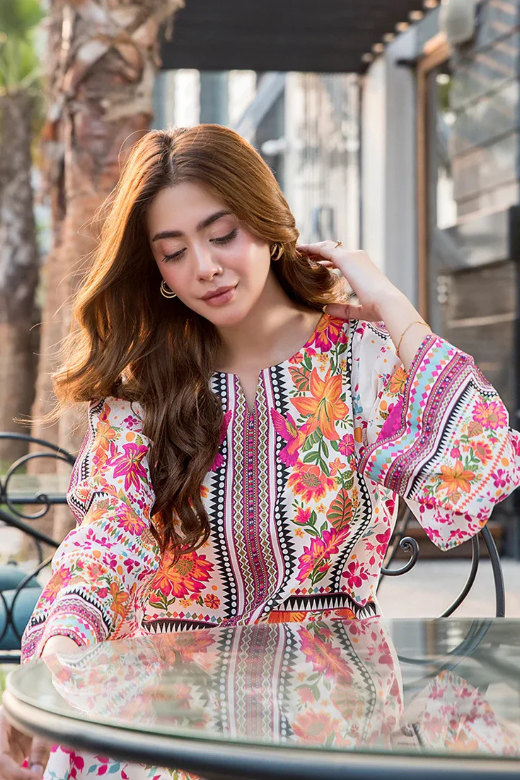 Floral Symphony Printed 2-Piece Suit