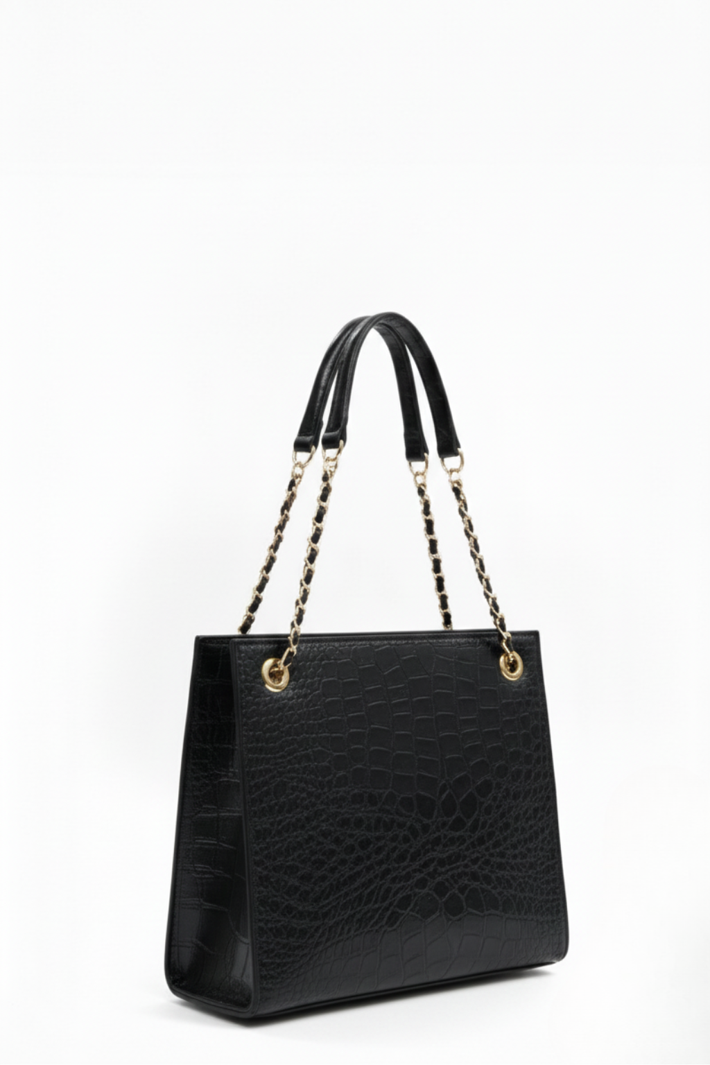 Midnight Chain Luxe Tote