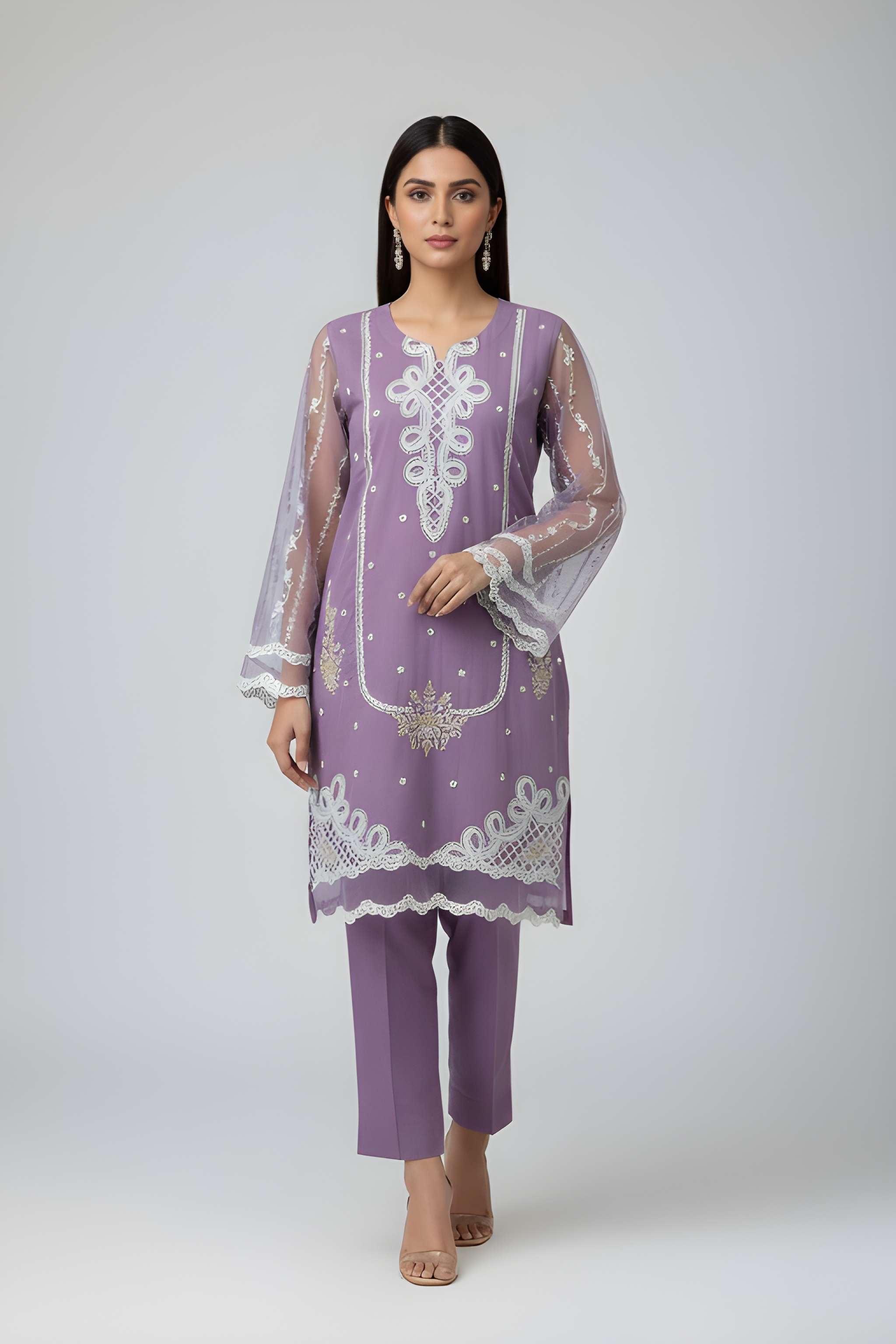 Garnet Grace Embroidered - 3 piece