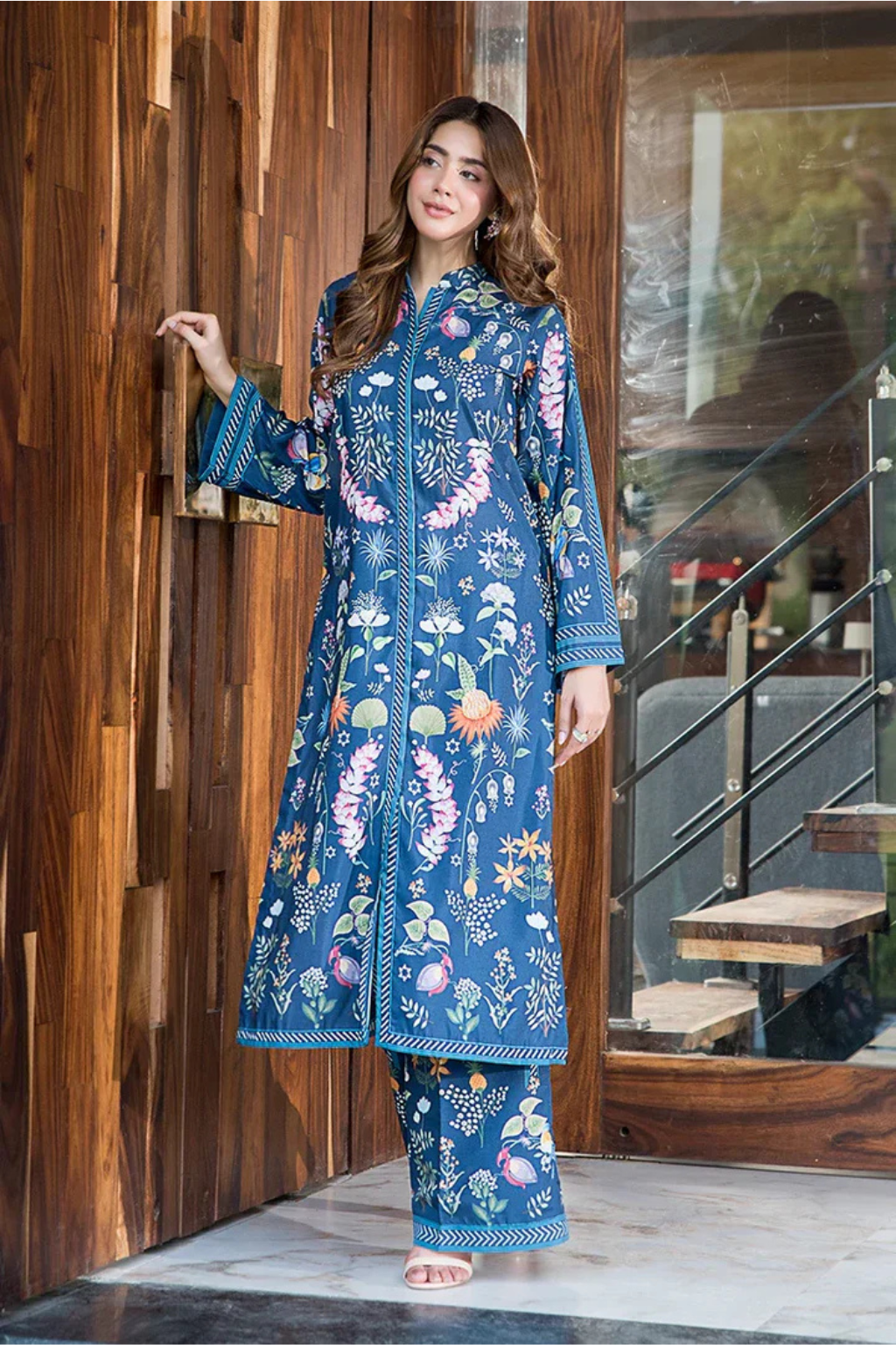 Midnight Garden Printed 2-Piece Suit