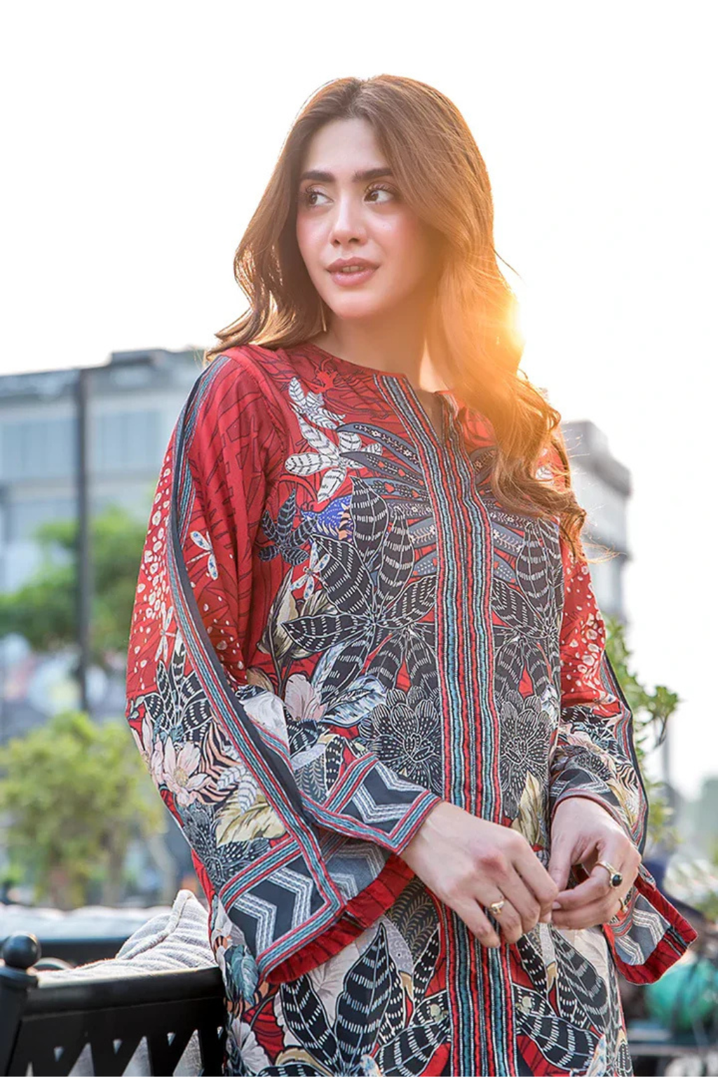 Ruby Botanical Fusion Co-ord Set