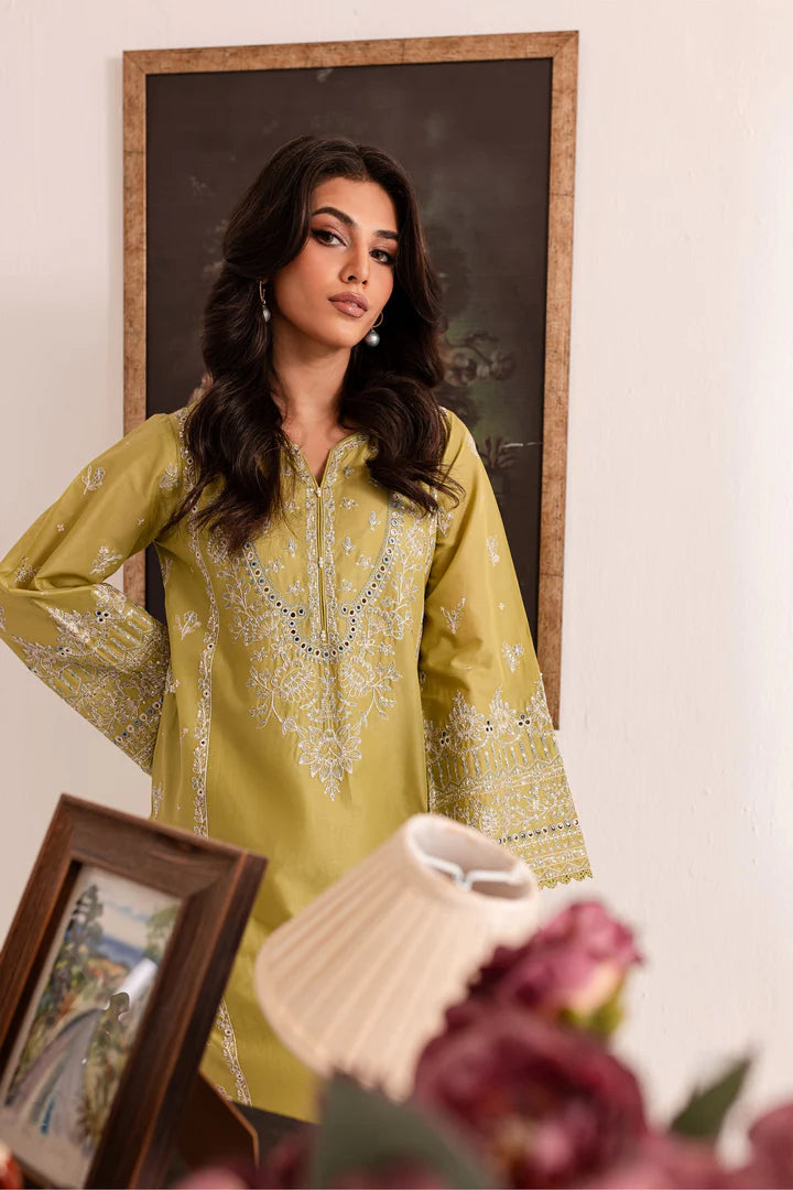 Olive Grace Embroidered Kurta Set