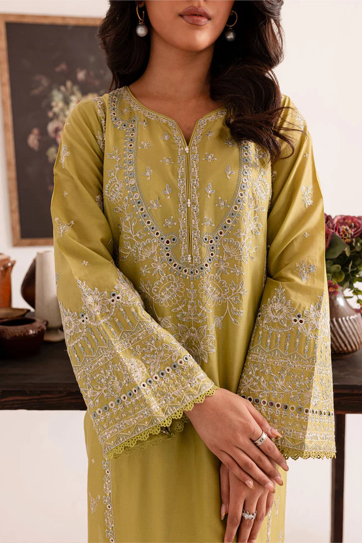 Olive Grace Embroidered Kurta Set