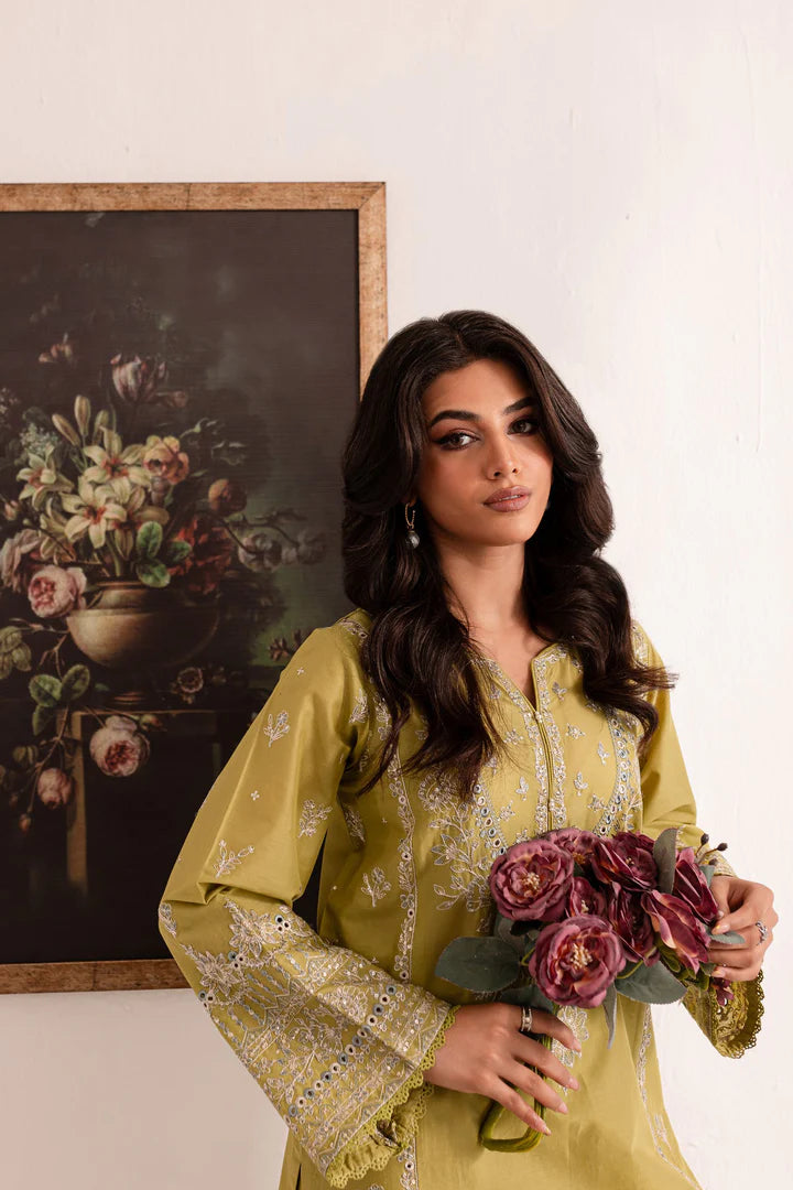 Olive Grace Embroidered Kurta Set